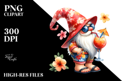 Whimsical Gnome Beach Cocktail PNG Product Image 2