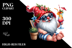 Whimsical Gnome Beach Cocktail PNG Product Image 2