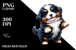 Expressive Bernese Mountain Dog PNG Product Image 2
