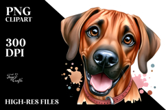 Happy Rhodesian Ridgeback, PNG Product Image 2