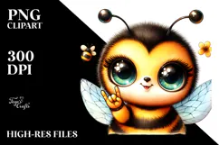 Cute Baby Bee PNG Product Image 2