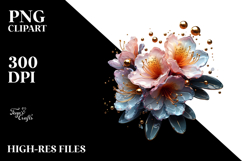 Abstract Glossy Rhododendron Material PNG Product Image 2