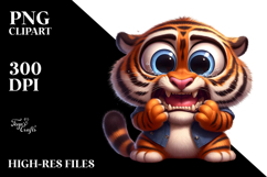 Cartoony Cartoon Tiger PNG Product Image 2