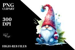 Washed Vibrant Winter Gnome, Transparent PNG Product Image 1