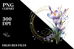 Crocus in Watercolor, Transparent PNG Product Image 2