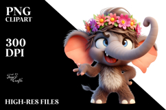 Enjoyable Sloth Flower Crown PNG Product Image 2