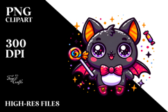 Funny Tiny Bat Wearing Rain Boots PNG Product Image 2
