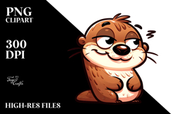 Silly Smirk Otter PNG Product Image 2