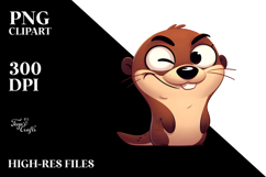 Silly Smirk Otter PNG Product Image 2