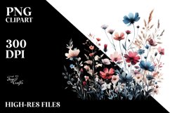 Colorful Wildflower Silhouettes PNG Product Image 2