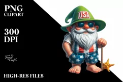 Colorful Gnome Beach Wear | Sublimation | Clipart Product Image 1