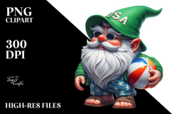 Digital Gnome with Beach Wear, PNG Product Image 2