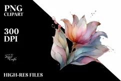 Pastel Shiny Tulip, Transparent PNG Product Image 1