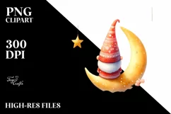 Vibrant Christmas Gnomes Viewed from Behind PNG Product Image 1