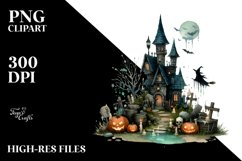 Simple Halloween Witch&#039;s Lair | Sublimation | Clipart Product Image 1