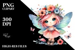 Colorful Whimsical Fairy Clipart Product Image 3