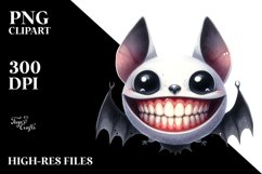 Funny Halloween Bat Clipart Product Image 3