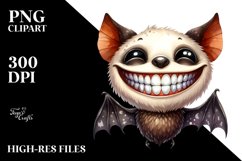 Funny Halloween Bat Clipart Product Image 3