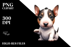 Expressive Bull Terrier with Cool Haircut,Transparent PNG Product Image 2