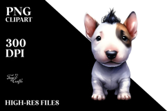 Expressive Bull Terrier PNG Product Image 2