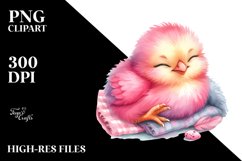 Smiling Cute Baby Chicken PNG Product Image 2