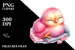 Smiling Cute Baby Chicken PNG Product Image 2