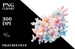 Abstract Pastel Shiny Jasmine PNG Product Image 2