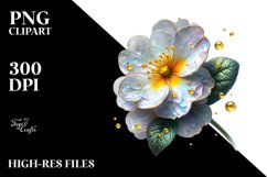 Glossy Primrose Watercolor | Clipart Product Image 1