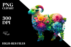Vibrant Watercolor Lamb, 20 oz Tumbler PNG Product Image 2