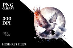 Digital Painting Bird with Splashes Product Image 2