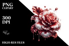 Glossy Shiny Begonia with Marble Splash | Sublimation | Product Image 3