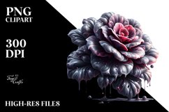 Glossy Shiny Begonia with Marble Splash | Sublimation | Product Image 1