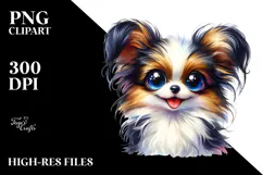 Happy Cute Papillon, Transparent PNG Product Image 2