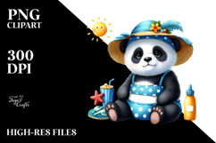 Whimsical Watercolor Baby Panda PNG Product Image 2