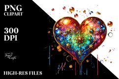 Colorful Heart PNG Product Image 2