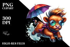 Aggressive Baby Cow Jumper PNG Product Image 2