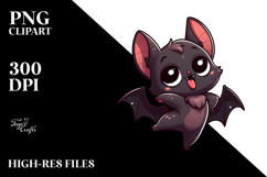 Ridiculously Cute Bat PNG Product Image 2