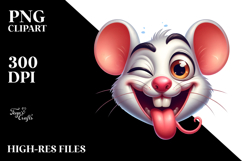 Goofy Mouse with Tongue Out PNG Product Image 2