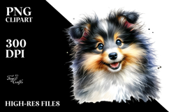 Happy Shetland Sheepdog PNG Product Image 2