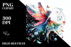 Fairy Watercolor Sublimation Clipart Product Image 3