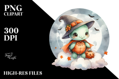 Cute Baby Turtle Halloween PNG Product Image 2
