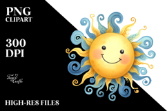 Smiling Whimsical Cloud PNG Product Image 2