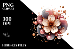 Abstract Glossy Cherry Blossom PNG Product Image 2