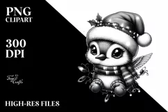 Retro Baby Hummingbird PNG Product Image 2