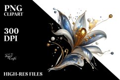 Shiny Snowdrop with Golden Insertions | Sublimation | Product Image 3