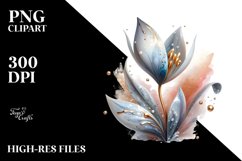 Shiny Snowdrop with Golden Insertions | Sublimation | Product Image 1