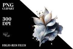 Shiny Snowdrop with Golden Insertions | Sublimation | Product Image 1