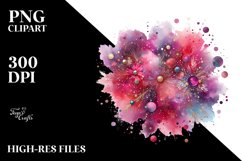 Colorful Magenta Watercolor Background | Clipart Product Image 3