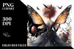 Gothic Fairy with Easter Egg PNG Product Image 2