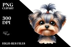 Yorkipoo Funny Haircut | Sublimation Clipart Product Image 3